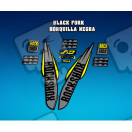 ROCKSHOX SID BRAIN 2018 BLACK FORK DECALS KIT