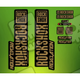 ROCKSHOX SID BRAIN 2018 BLACK FORK DECALS KIT