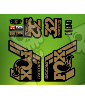 ROCKSHOX SID BRAIN 2018 BLACK FORK DECALS KIT (Produit compatible)