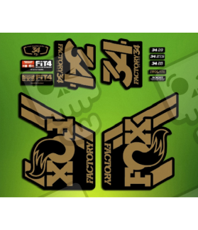 ROCKSHOX SID BRAIN 2018 BLACK FORK DECALS KIT (Produit compatible)