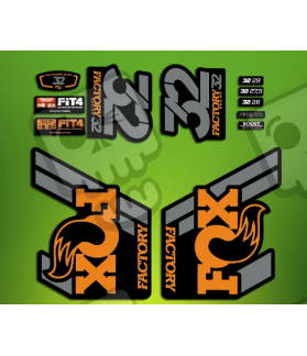 ROCKSHOX SID BRAIN 2018 BLACK FORK DECALS KIT (Prodotto compatibile)