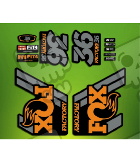 ROCKSHOX SID BRAIN 2018 BLACK FORK DECALS KIT (Prodotto compatibile)