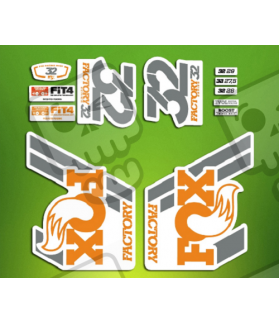 ROCKSHOX SID BRAIN 2018 BLACK FORK DECALS KIT (Prodotto compatibile)