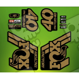 ROCKSHOX SID BRAIN 2018 BLACK FORK DECALS KIT