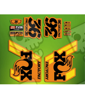 ROCKSHOX SID BRAIN 2018 BLACK FORK DECALS KIT (Prodotto compatibile)