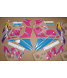 SUZUKI GSX-R 750 1995 - WHITE/BLUE VERSION DECALS SET