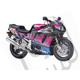 SUZUKI GSX-R 750 1995 - WHITE/BLUE VERSION DECALS SET