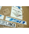 SUZUKI HAYABUSA 2008 - DARK BLUE VERSION DECALS