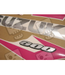 Suzuki GSX-R 1000 2014 - WHITE/BLUE/BLACK VERSION DECALS SET