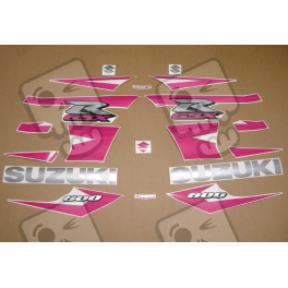SUZUKI GSX-R 600 K4-K5 CUSTOM HOT PINK DECALS
