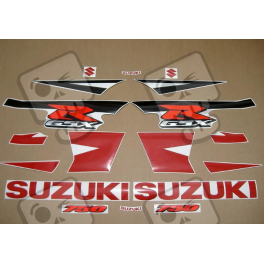 Suzuki GSX-R 750 2005 - YELLOW/BLACK VERSION DECALS SET