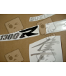 SUZUKI HAYABUSA 1999-2007 CUSTOM BRUSHED SILVER DECALS