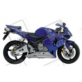 Honda CBR 600RR 2003 - BLUE VERSION DECALS