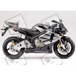 Honda CBR 600RR 2004 - BLACK/SILVER VERSION DECALS