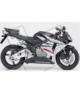 Adhesivo HONDA CBR 600RR AÑO 2005 NEGRO/PLATA (Producto compatible)