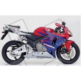 Honda CBR 600RR 2005 - RED/BLUE/SILVER VERSION DECALS
