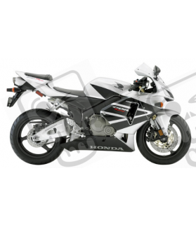 Adhesivo HONDA CBR 600RR AÑO 2005 PLATA (Producto compatible)