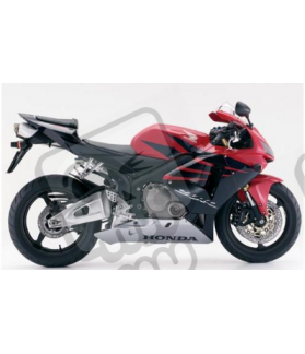 Adhesivo HONDA CBR 600RR AÑO 2006 NEGRO/ROJO/PLATA (Producto compatible)