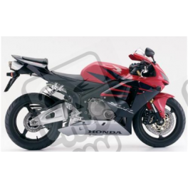 Honda CBR 600RR 2006 - BLACK/RED/SILVER VERSION DECALS