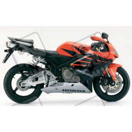 Honda CBR 600RR 2006 - ORANGE/BLACK VERSION DECALS