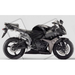 Honda CBR 600RR 2007 - BLACK/GREY VERSION DECALS