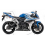 Honda CBR 600RR 2007 - BLUE/SILVER/BLACK VERSION DECALS (Produto compatível)