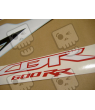 Honda CBR 600RR 2009 - BLACK/WHITE/RED VERSION DECALS