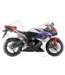 Honda CBR 600RR 2010 - WHITE/BLUE/RED VERSION DECALS