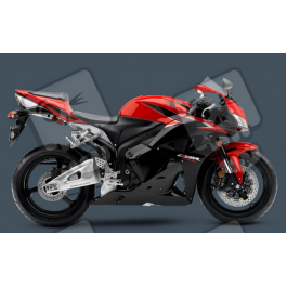 Honda CBR 600RR 2011 - BLACK/RED VERSION DECALS
