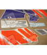 Honda CBR 900RR 1993 - BLACK/ORANGE/PURPLE VERSION DECALS