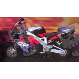 Honda CBR 900RR 1993 - BLACK/ORANGE/PURPLE VERSION DECALS