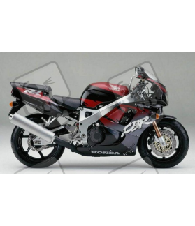 Honda CBR 900RR 1995 - BLACK/BURGUNDY/GREY VERSION DECALS