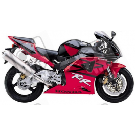Honda CBR 954RR 2002 - BLACK/RED VERSION DECALS