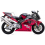 Adhesivo HONDA CBR 954RR AÑO 2002 NEGRO/ROJO (Producto compatible)