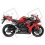 Adhesivos HONDA CBR 1000RR AÑO 2007 ROJO/NEGRO VERSION US (Producto compatible)