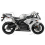 Honda CBR 1000RR 2007 - SILVER VERSION DECALS (Produto compatível)