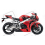 Honda CBR 1000RR 2011 - RED VERSION DECALS (Prodotto compatibile)